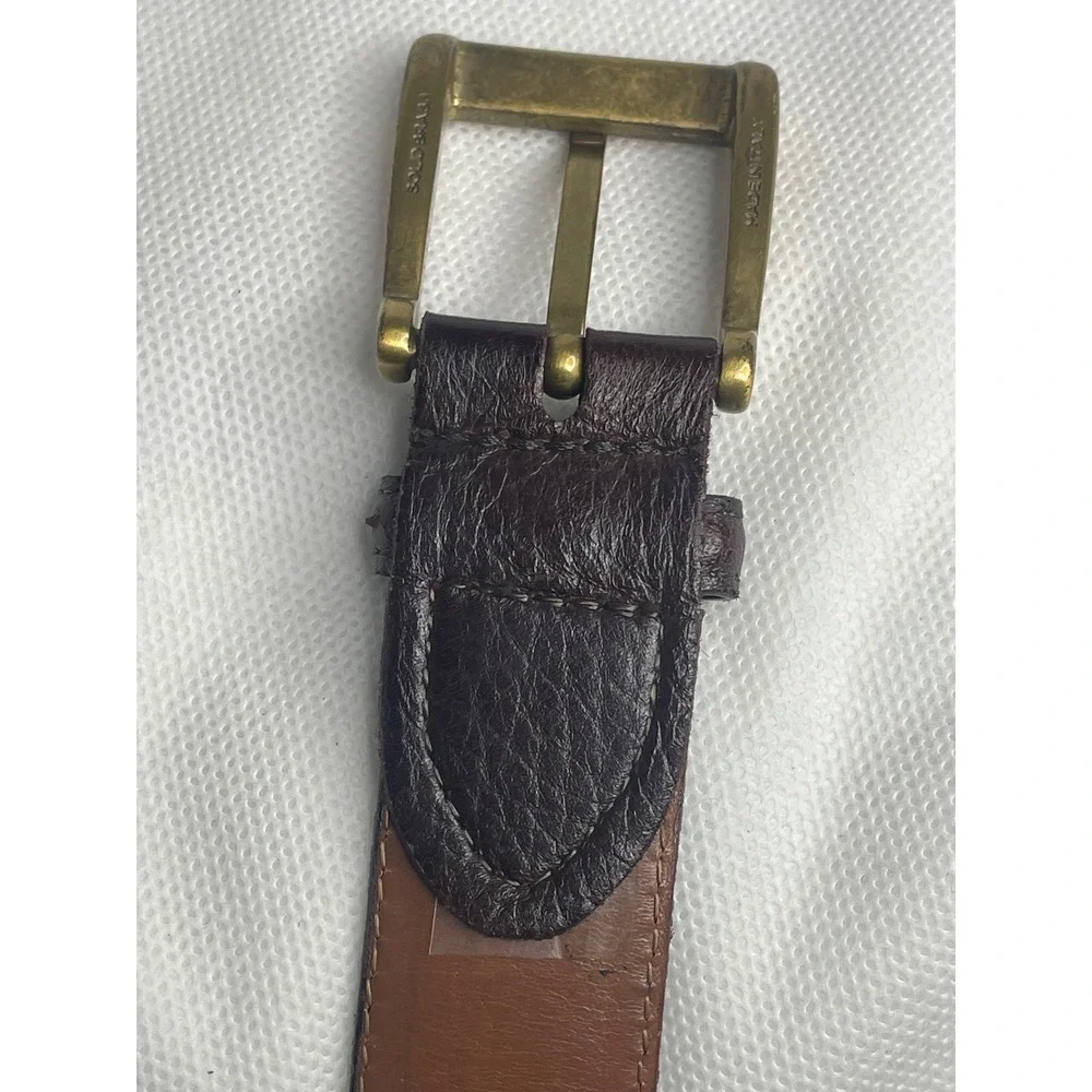 Johnston & Murphy Aniline Kipskin Shoulders Belt Handcrafted Size 32 (30